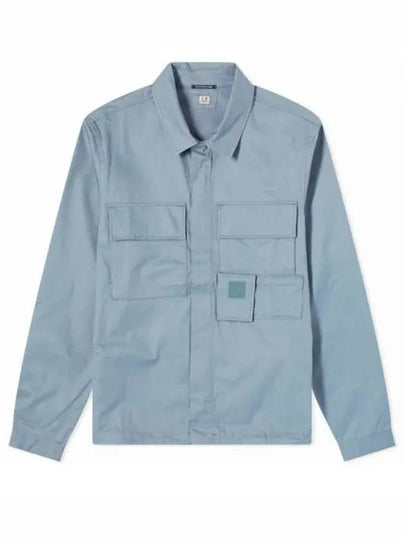 Gabardine Pockets Long Sleeve Shirt Turbulence - CP COMPANY - BALAAN 2