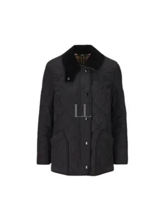 Diamond Quilted Thermoregulated Barn Jacket Black - BURBERRY - BALAAN 2