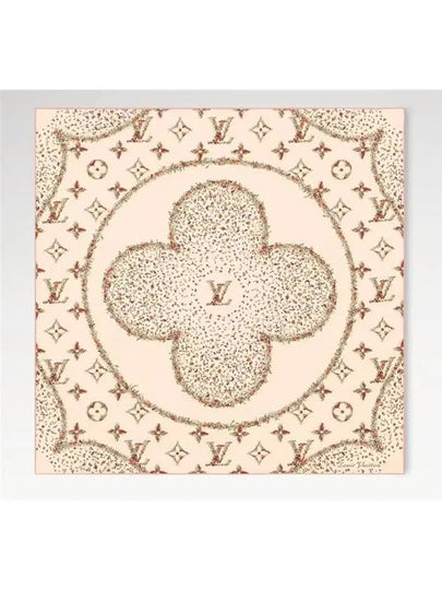 Monogram Flower Square 90 Scarf Beige - LOUIS VUITTON - BALAAN 2