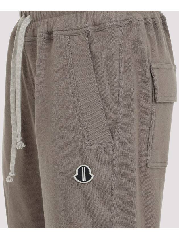 Rick Owens Cotton Track Pants Taupe - MONCLER - BALAAN 4