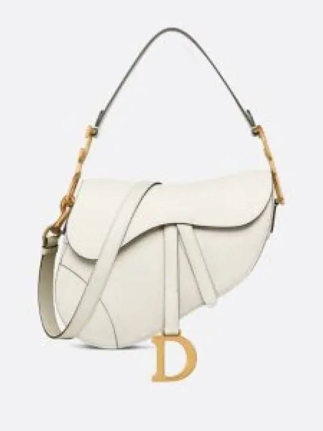 Saddle Grained Calfskin Shoulder Bag Latte - DIOR - BALAAN 2