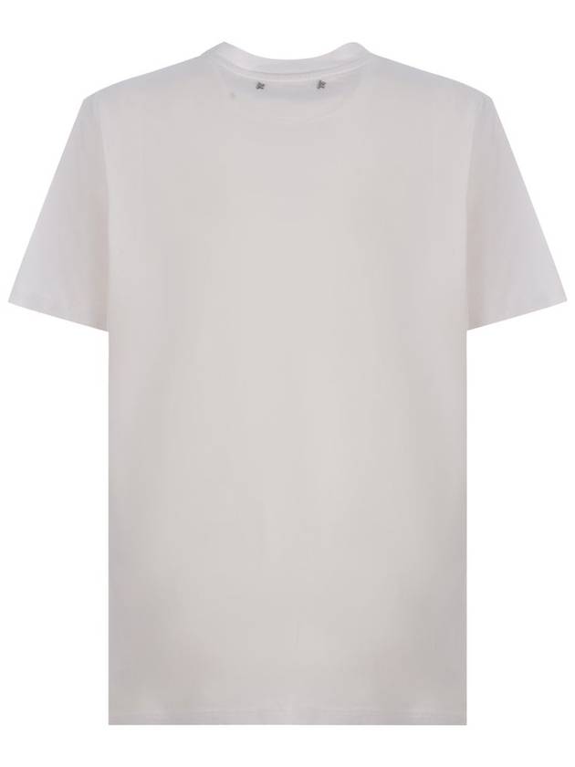 Crystal Neck Point Short Sleeve T-Shirt White - GOLDEN GOOSE - BALAAN 3