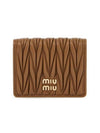 24 F W MATELASSE Leather Small Wallet 5MV2042FPPF098L B0271176539 - MIU MIU - BALAAN 1