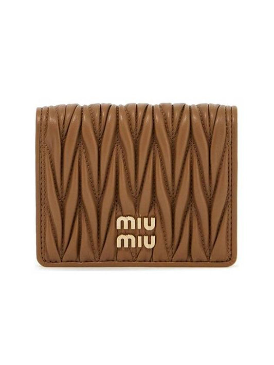 24 F W MATELASSE Leather Small Wallet 5MV2042FPPF098L B0271176539 - MIU MIU - BALAAN 1