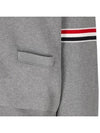 Milano Stitch Sprite Armband Cotton V-neck Cardigan Light Grey - THOM BROWNE - BALAAN 4