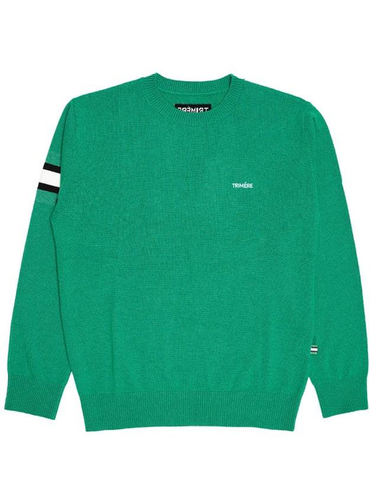 Signature line cashmere knit UNISEX GREEN TMFRN40206 - TRIMERE - BALAAN 2