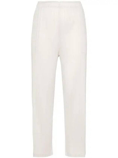 MC February Pleated Straight Pants Ivory - ISSEY MIYAKE - BALAAN 2