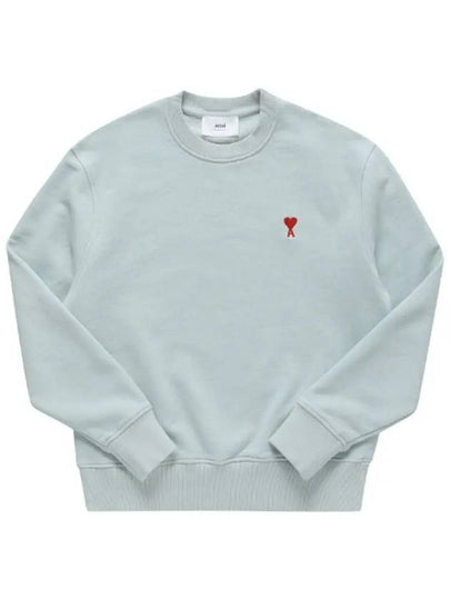 Small Heart Logo Sweatshirt Mint Green - AMI - BALAAN 2