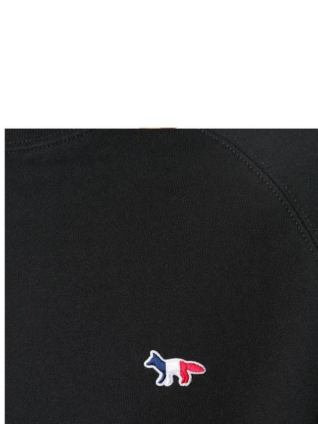 Tricolor Fox Patch Sweatshirt Black - MAISON KITSUNE - BALAAN 7