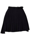 Golf Wear Uncut Belt Pleated Skirt Black - J JANE - BALAAN 3