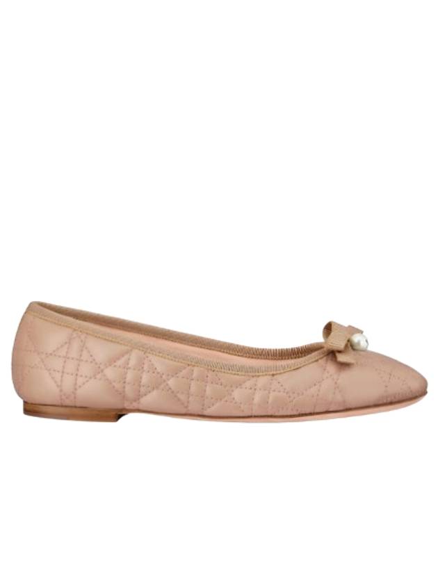 Quilted Cannage Calfskin Ballerina Flat Pink - DIOR - BALAAN 4