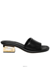 FF Baguette Motif Nappa Leather Sandals Black - FENDI - BALAAN 4