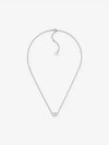 Claire D Rune White Crystal Necklace Silver - DIOR - BALAAN 3