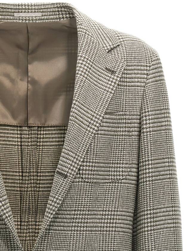 Brunello Cucinelli Check Single-Breasted Blazer - BRUNELLO CUCINELLI - BALAAN 3