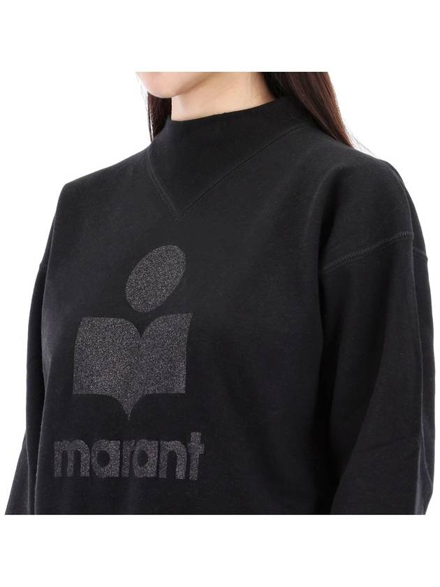 Moby Logo Print Sweatshirt Black - ISABEL MARANT - BALAAN 5