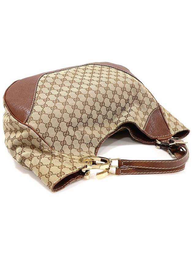 203504 GG logo jacquard gold interlocking G Charlotte hobo shoulder bag - GUCCI - BALAAN 3