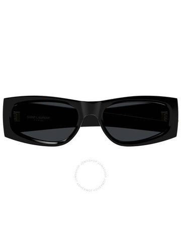 Saint Laurent Black Rectangular Ladies Sunglasses SL M140 001 56 - SAINT LAURENT - BALAAN 1