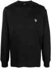 Zebra Patch Cotton Long Sleeve T-Shirt Black - PAUL SMITH - BALAAN 1