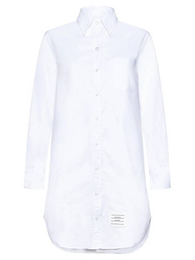 RWB Cotton Shirt Dress White - THOM BROWNE - BALAAN 2