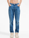 Men's Tapered Fit Denim Cotton Jeans Blue - AMI - BALAAN 4