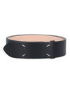 Stitch Leather Belt Black - MAISON MARGIELA - BALAAN 1