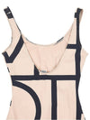 Monogram One-Piece Swimsuit Beige - TOTEME - BALAAN 8