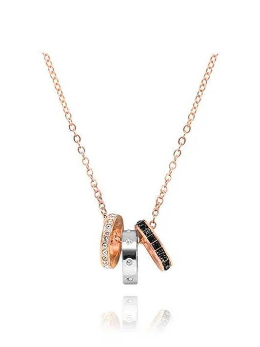 Women s HINT Pendant Mixed Metal Finish Necklace Rose Gold - SWAROVSKI - BALAAN 2