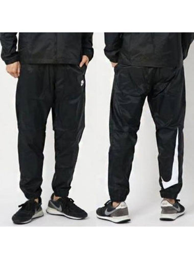 01 CD6979 010 Big Swoosh Wind Runner Woven Pants Black - NIKE - BALAAN 1