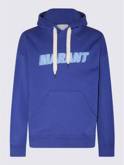 Miley Logo Cotton Hoodie Blue - ISABEL MARANT - BALAAN 2