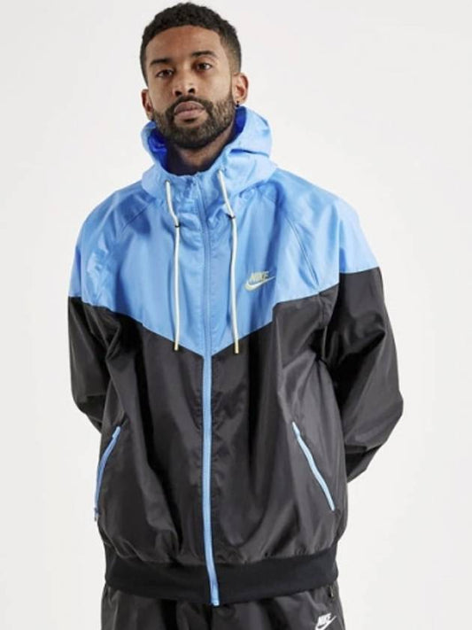 Men's Sportswear Windrunner Woven Windbreaker Blue Black - NIKE - BALAAN 2