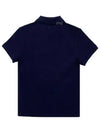 Heart Logo Polo Shirt Navy - AMI - BALAAN 4