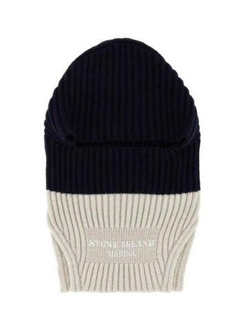 Marina Wool Balaclava Black Beige - STONE ISLAND - BALAAN 1