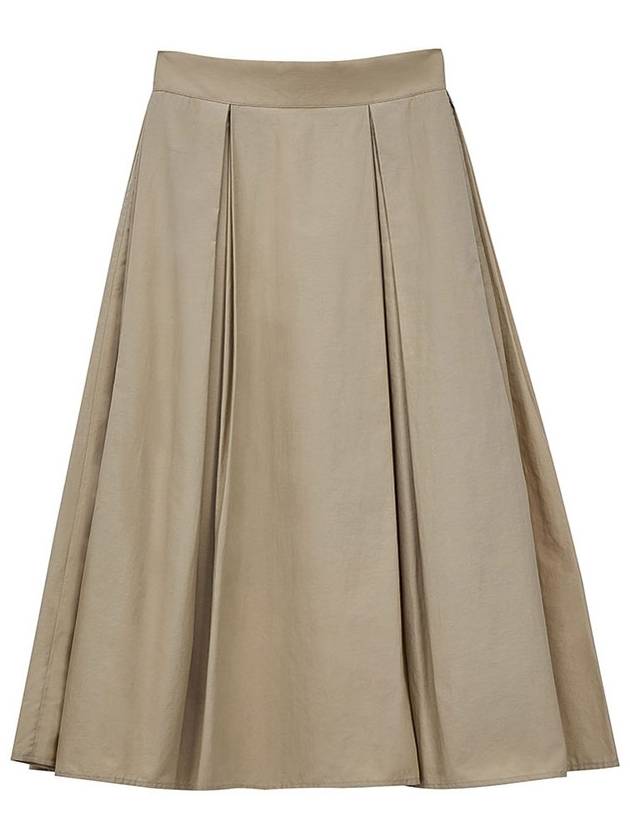 TIE ALINE SKIRT BE a line beige - TIBAEG - BALAAN 5