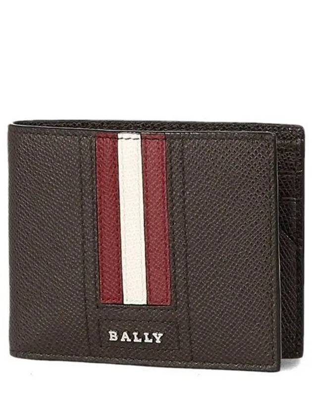 Tevye Leather Halfw Wallet Brown - BALLY - BALAAN 2