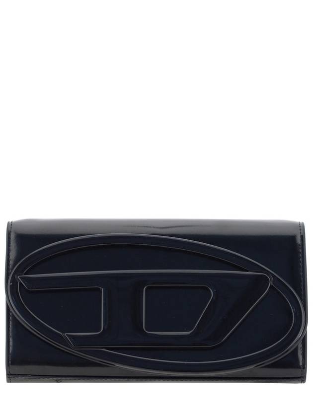 1DR Strap Leather Long Wallet Black - DIESEL - BALAAN 2