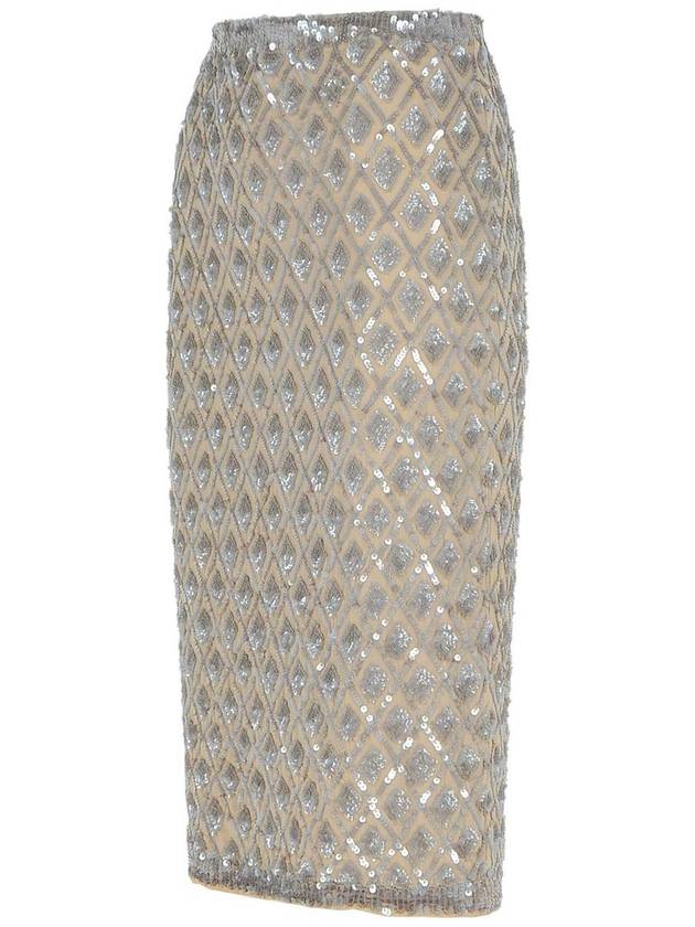 P.A.R.O.S.H. Beige Polyamide Blend Skirt - P.A.R.O.S.H. - BALAAN 2