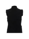 Plan C Women's Mock Neck Tank Sleeveless TShirt TPCME04A00 FV001 00N99 NERO BPG - PLAN C - BALAAN 1