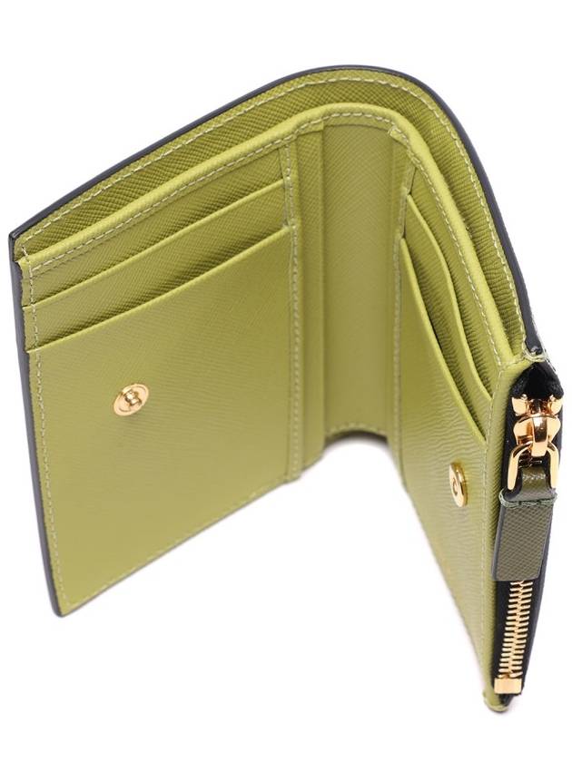 Saffiano Bifold Bifold Wallet Green - MARNI - BALAAN.