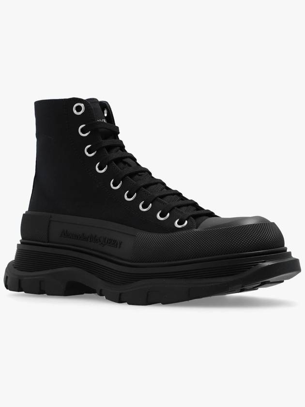 Tread Slick High Top Sneakers Black - ALEXANDER MCQUEEN - BALAAN 5