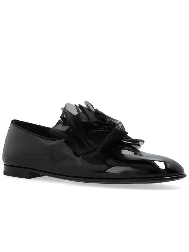 Dolce & Gabbana Shoes With Tulle Application, Men's, Black - DOLCE&GABBANA - BALAAN 4