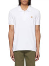 Fox Head Patch Cotton Polo Shirt White - MAISON KITSUNE - BALAAN 2