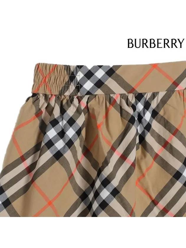 Kids Skirt 8096413 B9368 BEIGE - BURBERRY - BALAAN 5