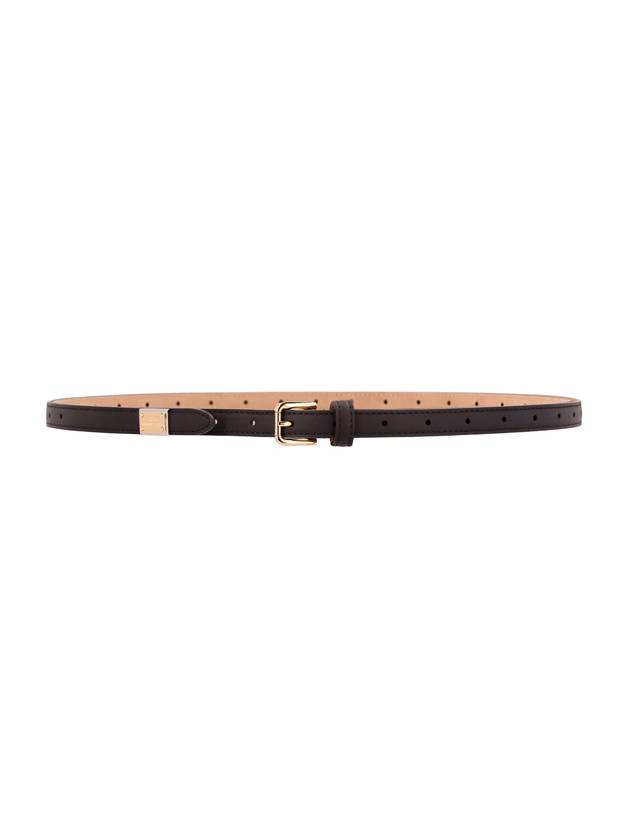 23 fw Black Leather Thin Belt BE1611A106580999 B0480738814 - DOLCE&GABBANA - BALAAN 2