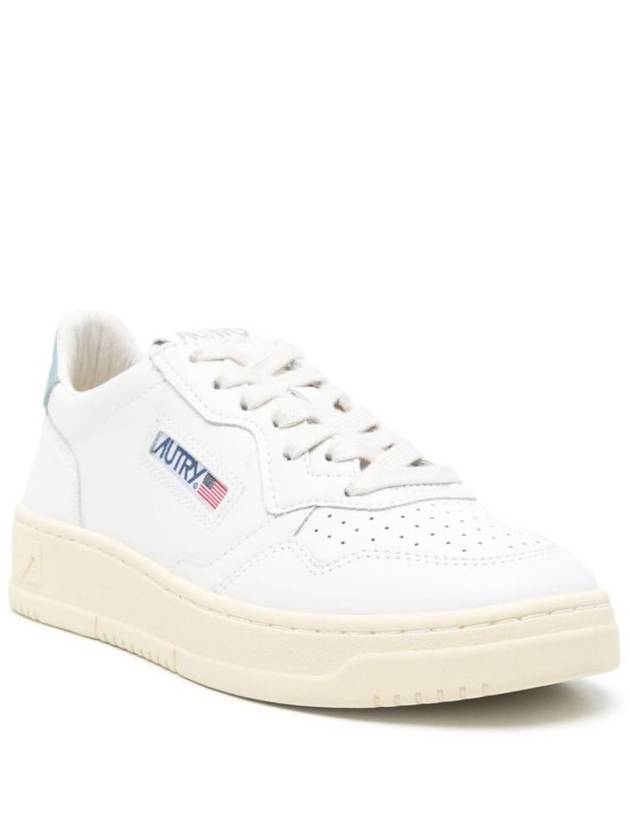 Autry Medalist Low Sneakers In White And Light Blue Leather Shoes - AUTRY - BALAAN 2