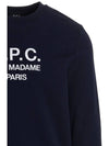 Rufus Embroidery Logo Sweatshirt Navy - A.P.C. - BALAAN 5