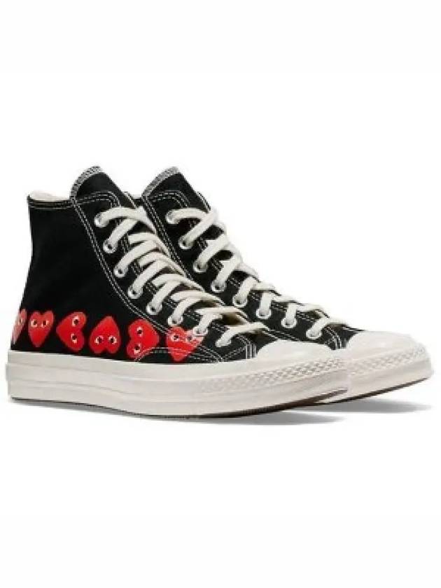 Play x Converse Chuck Taylor All Star 70 High Top Sneakers Black - COMME DES GARCONS - BALAAN 2