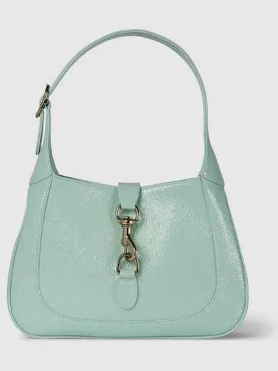 Jackie Small Patent Leather Shoulder Bag Pastel Green - GUCCI - BALAAN 2