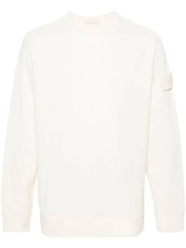 Compass Badge Sweatshirt White - STONE ISLAND - BALAAN 2