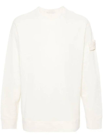 Compass Badge Sweatshirt White - STONE ISLAND - BALAAN 2