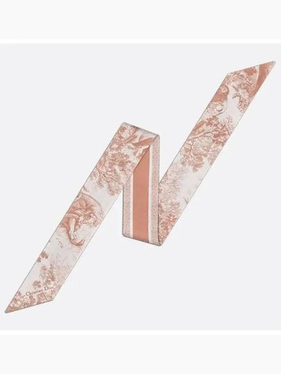 Toile de Jouy Sauvage Mitzah Silk Twill Scarf Ivory Pink - DIOR - BALAAN 2